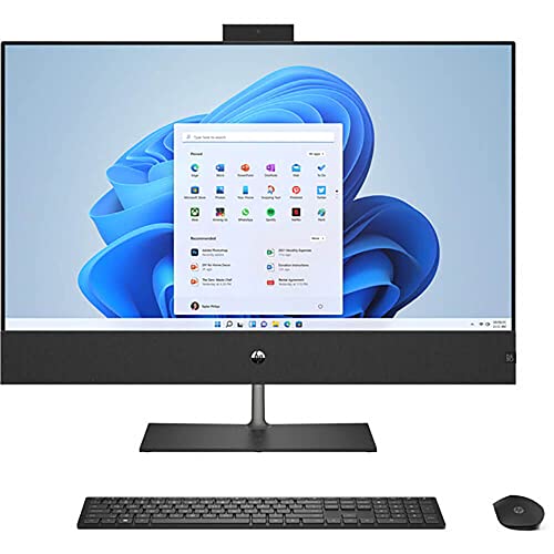 Image of HP All-in-One Computer, 12th Gen Intel Core i7-12700T Processor, 16GB RAM, 1TB PCIe NVMe M.2 Solid State Drive, 31.5-Inch 4K QHD IPS Display, Windows 11 Home