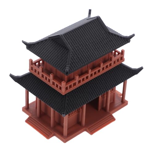 SUPVOX Miniatura di Padiglione Cinese Statua Ornamentale di Pagoda Accessori di Micro Paesaggio Decorazione di Padiglione Simulato Ornamento da Tavolo Torre Ornamentale per Acquario