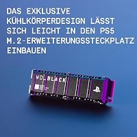 WD_BLACK SN850P 2 TB NVMe SSD Offiziell Lizenziert für PS5 Konsolen (interne Gaming SSD; optimierter Kühlkörper; PCIe Gen4 Technologie, bis zu 7.300 MB/s Lesen, M.2 2280) – Ansicht 3