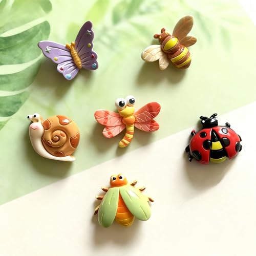Imanes decorativos mariposa para refrigerador 6 pcs miniatura 5