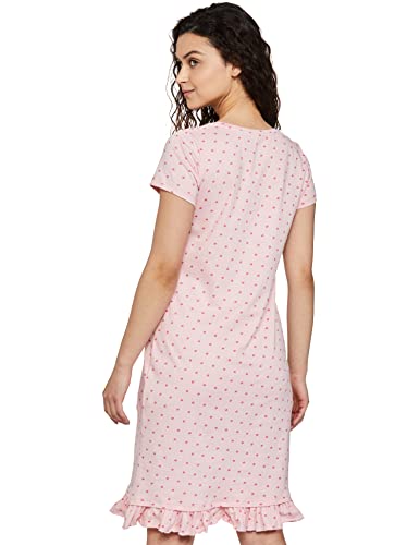 Image of Amazon Brand - Eden & Ivy Women's Cotton Knee Length Regular Fit Printed Nighty (Available in Plus Sizes)