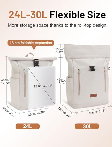Sac à dos rolltop déperlant : protégez votre ordinateur 17,3" des intempéries - 2