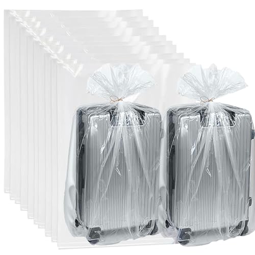 Accmuzzy 10 Stück Aufbewahrungsbeutel Groß,90x126cm Extra Große Aufbewahrungstasche,Koffer Schutzhülle für Koffer,Möbel,Tröster,Staubschutz und Lagerung,Große Plastiksäcke für Umzug und Lagerung