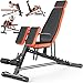 Fostoy Multi-Functional Weight Bench, 1000LB Workout Bench for Home Gym - Hyper Back Extension, Roman Chair & Adjustable Ab Sit up Bench, Incline/Decline Gym Bench For Full Body Training