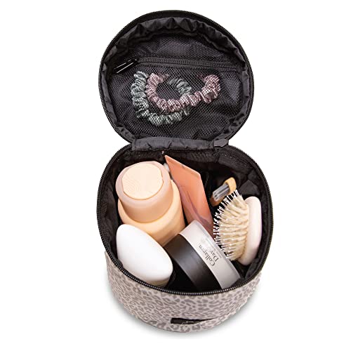 Jadyn Cosmetic Zip Makeup Bag, Travel Cosmetic Pouch for Toiletries, Make Up, and Accessories, Water Resistant Travel Makeup Bags for Women, Designs (Desert Leopard)2