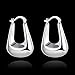 Greendou Fashion Jewelry 925 Sterling Silver Plated Bag Shape Hoop Earrings