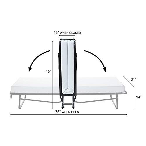 Artum Hill Rollaway Bed With Gel Memory Foam