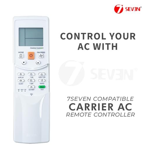 Image of 7SEVEN Compatible of Carrier Ac Remote Original RM05B(A), RM12D, RM12F Model 276 Suitable for Split Air Conditioner Ensure Each Key Function Match and Genuine Remotes Replicate Exactly