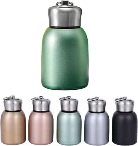 Image of Mini Shiny Stainless Steel Water Bottle 300ML | Leakproof Full Color Bottle for Kids & Adult | Portable Milk Tea Coffee Holder |Travel Wide Mouth Container| Water Can for School- Pack Of 1