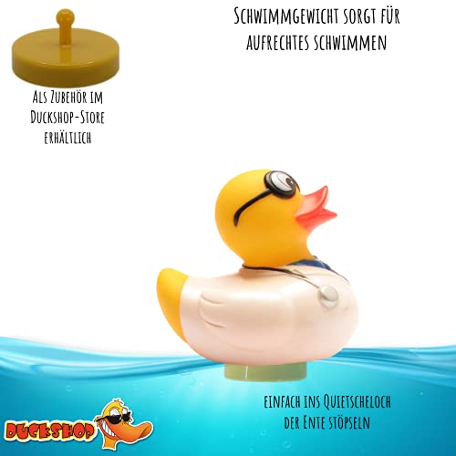 Duckshop I Badeente Arzt I Quietscheente I Quietscheentchen L: 7,5 cm I Geschenk Mediziner I Präsent Sammler