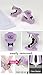 Cute Animal Face Staple Remover Staple Puller Removal Tool for Office Home/Purple Rabbit