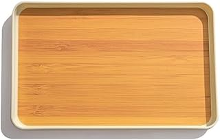 Serving Trays Household Dim Sum Tray Rectangular Commercial Dinner Plate Imitation Wood Grain Baking Barbecue Party Cake Juice Platters