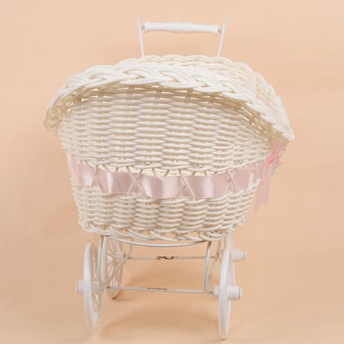 Décorations pour poussette bébé en imitation rotin et accessoire d'organisation rustique - 6
