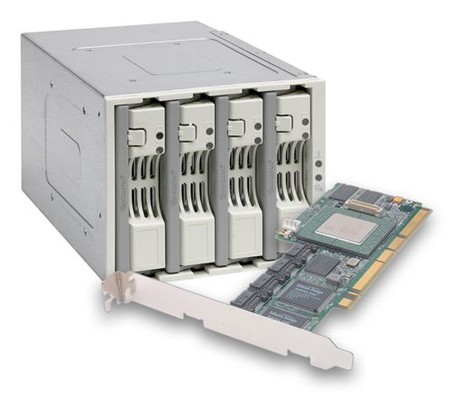Tarjeta de interfaz Adaptec AAR-2410SA Serial ATA RAID PCI de perfil bajo para ranura universal Intel