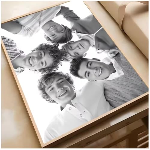 Poster de One Direction en lienzo de 50x70 cm, ideal para revivir tu pasión en el dormitorio