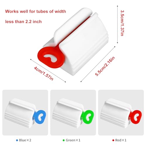 toothpaste squeezer set of 4 tube roller squeezer dispenser simple and practical