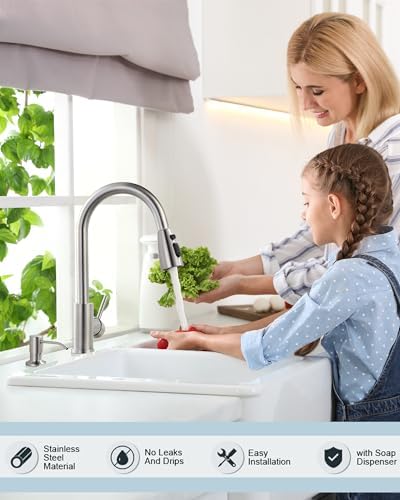 Review: WOWOW Stainless Steel Pull Down Kitchen Faucet
