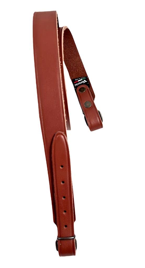 Bretella per Fucile da Caccia in Pelle Regolabile Cinghia Tracolla per cacciatore MADE IN ITALY