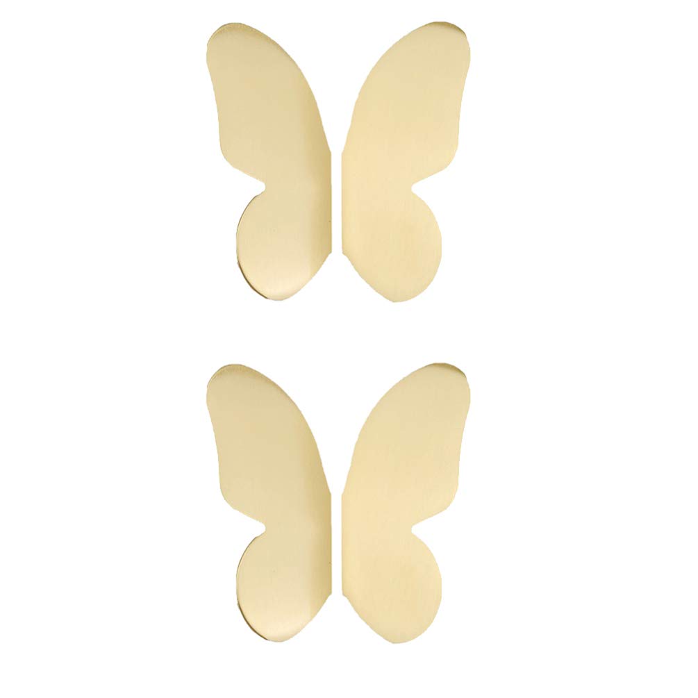 Paio di pomelli Vintage per mobili in Ottone a Forma di Farfalla, Maniglie per Maniglie per cassetti antichi, Maniglie per mobili per Armadio Guardaroba
