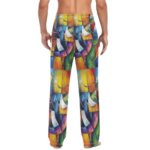 JSTEL Pajama Pants for Men,S-2XL Pj Pants Sleepwear Bottoms with Pockets4