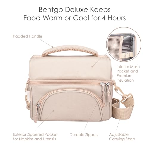 Image of Bentgo Deluxe Insulated Lunch Bag with Adjustable Strap & Outer Pocket
