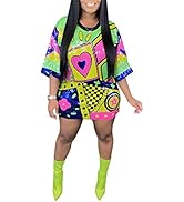 ENOPINK Womens Sequin Glitter Shirt Dress - Sexy Floral Letter Print 3/4 Sleeve Mini Dresses for ...