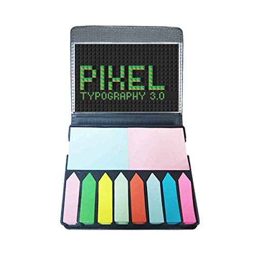 Marque-page pixel Pihel Typographie 3.0 auto-adhésif pour un repérage précis