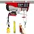 Electric Hoist 2 in 1,1320 lbs 120V Electric Hoist Winch with 328ft Wireless Control Wired Remote Control,Single/Double Slings Steel Hoists for Garage Warehouse Factoryt