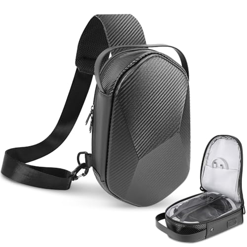 Estojo Rígido para Transporte, Estojo Rígido para Transporte com alça de cabeça e controlador de toque, Bolsa Transversal, com Meta Quest 3S/Quest 3/Quest 2 Case