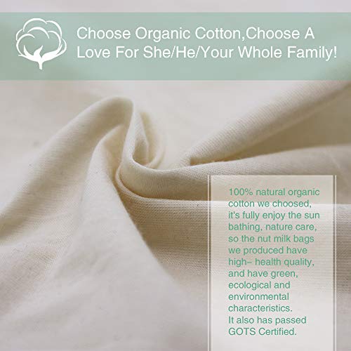 "Organic Cotton Nut Milk Bags, 2 Pack" - Image 3