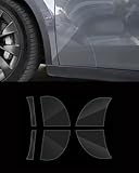 YOKOOHITECH TPU Clear Paint Protective Film, Pre Cut Paint Clear Protection Film Front Door and Lower Rear Door Decal Film Compatible with Tesla Model Y Anti Splashes Protection Film Total 6pcs