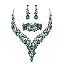 3Pcs-Emerald Color Black-Tone