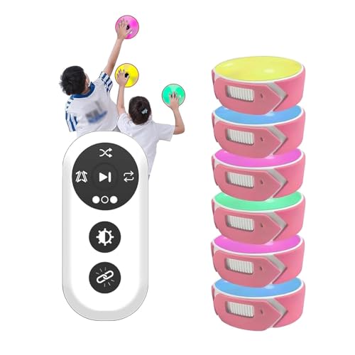 Kit per allenamento di velocità di reazione agile, 6 luci con telecomando, 4 modalità per allenamento sportivo e fitness, ideale per calcio e prestazioni atletiche