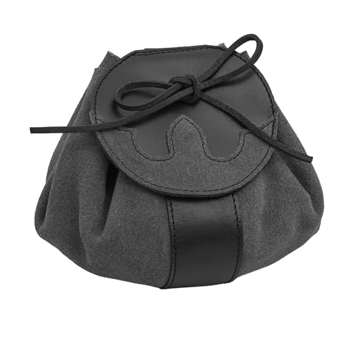 Pochette médiévale en daim véritable l'esprit des chevaliers