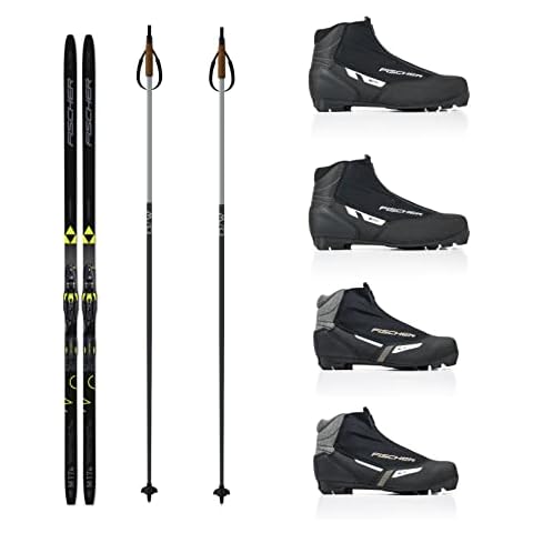 Fischer Langlaufski-Set ORBITER klassisch + Bindung + Schuhe + Stöcke (M (174 cm Länge - für 55 bis 79 Kg)) Cover