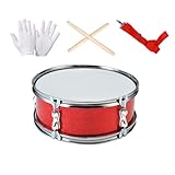 KIXZSAZ 13 Zoll Snare Drum, beidseitig spielbar, zum Erlernen von Rhythmen und zum Aufbau von Selbstvertrauen beim Musizieren. Schlagzeug Sets, Snare Zubehör, Musikspielzeug.