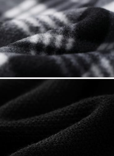 Image of Vcansion Men's Classic Cardigan Sweaters Stand Collar Slim Fit Casual Knitted Sweater