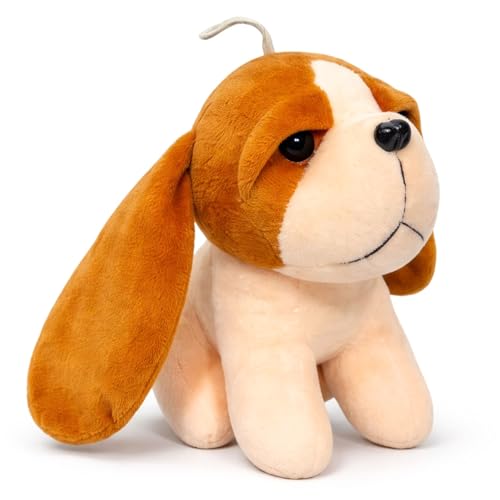 Image of TOYTALES Puppy Dog Soft Toy | Cute Plush Stuffed Puppy for Kids & Babies | Huggable Dog Plush for Boys & Girls | Adorable Gift for Birthdays & Baby Occasions - 18CM