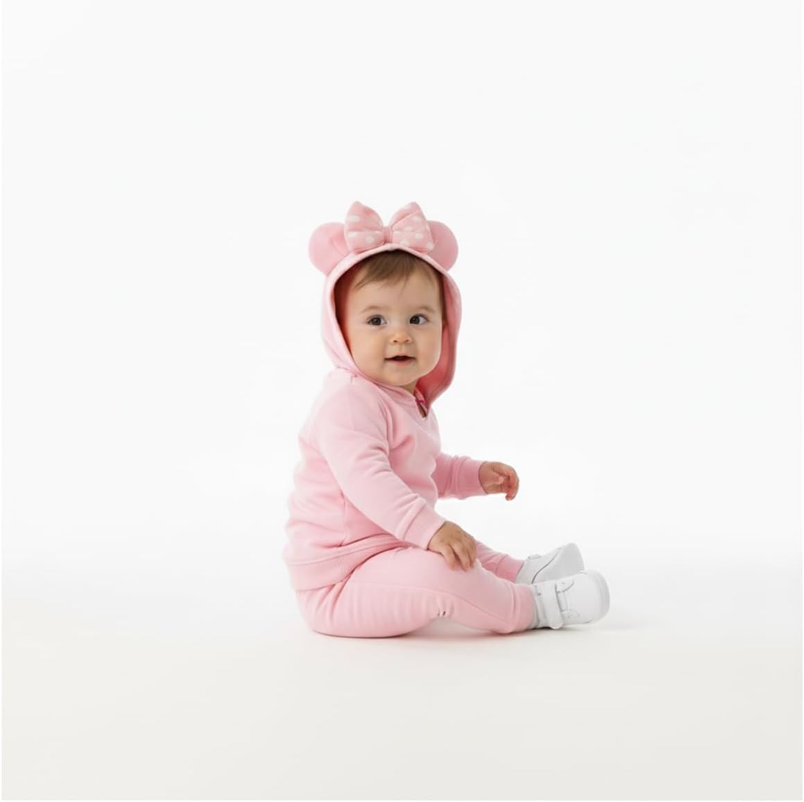 Disney Minnie Mouse Baby Girls Hoodie and Pants Set for Infant and Toddler Kids - Image 4