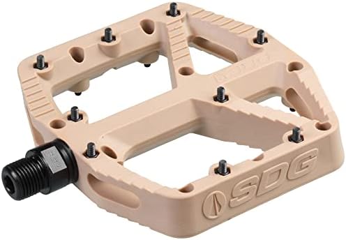 SDG Components, Comp, Platform Pedals, Body: Composite, Spindle: Cr-Mo, 9/16'', Beige, Pair