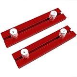 Holzbearbeitung Positionierungsklemme Aluminiumlegierung Schiebezaun Säge Tisch Hund Loch Stop T Track Router Tisch Jig Holz Schneiden Führung Werkbank Zubehör Kit Herren (19,8 mm)
