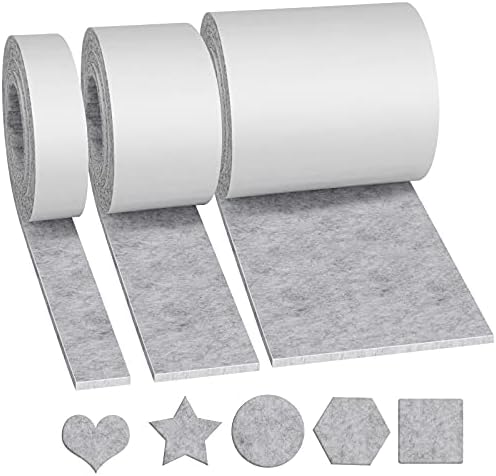 Furniture Pad,Heavy Duty Felt Strip Roll for Chair Table - DIY Self Adhesive Furniture Pad, Floor Protector, Felt Chair Pads