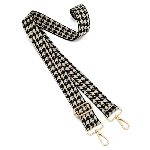 Image of ZOOEASS Wide Shoulder Strap Adjustable Replacement Belt Guitar Style Crossbody Bag Handbag Strap Multicolor Canvas Straps(Wide:1.5in)(Color22)