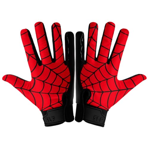 SLEEFS Youth Football Gloves for Boys & Girls - Wide Receiver Football Gloves with Sticky Grip for...