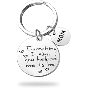 Birthday Gifts for Mom Wife from Daughter Son Husband,Keychain for Grandma Stepmother,Christmas Gifts for Mom Women