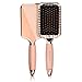 Produktbild Navaris Haarbürste Rosegold mit Gel Griff - Paddle Brush für kurze & lange Haare - Zum Bürsten Föhnen - Haar Bürste in Rose Gold Metallic