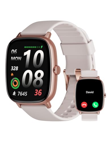 Image of Smart Watches for Women Men with GPS Built-in, Answer /Make Calls, 1.95 inch Smartwatch for iPhone /Android Phones, Fitness Watch with Heart Rate /Sleep Monitor 100+ Sports Modes IP68 Waterproof (Starlight)