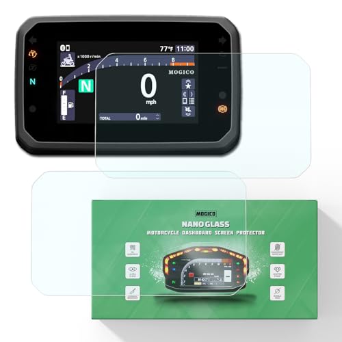 Mogico Motorcycle Nano Glass Dashboard Screen Protector for Honda 2025+ ADV350, CMX1100 Rebel 1100, Forza 125/350/750, NC750X, PCX125, XL750 Transalp, X-ADV 750 (2x Ultra Clear, Anti-Scratch)