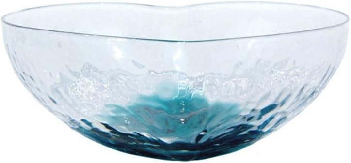 Japanese Glass salad bowl ink heart Crystal tableware dessert Multipurpose