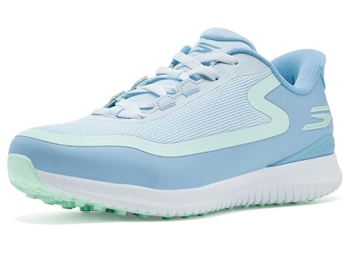 Tenis de golf sin pinchos Skechers para mujer en azul claro y talla 9.5 Wide